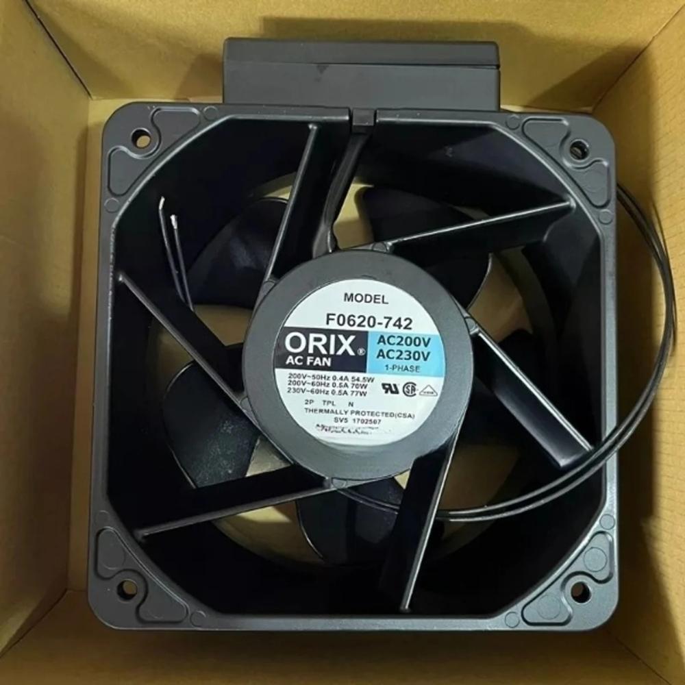 ORIX F0620-742 200V AC 54.5W 0.5A 18090mm Ball Bearing Industrial Inverter Axial METAL Cooling Fan