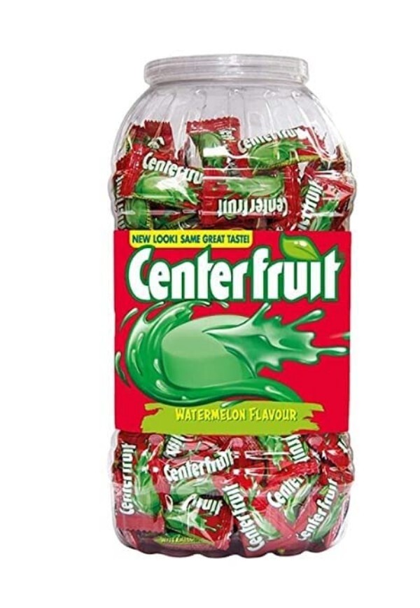 Center Fruit, Watermelon Flavour, Bubble Gum Jar