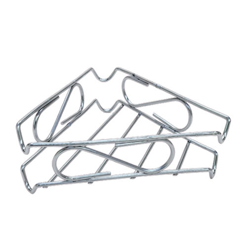 R203 3 Triangle Rack - Stainless Steel, 14x14x8.5 Cm, Chrome | Wall-mounted, Rust-resistant, Drainage Slots