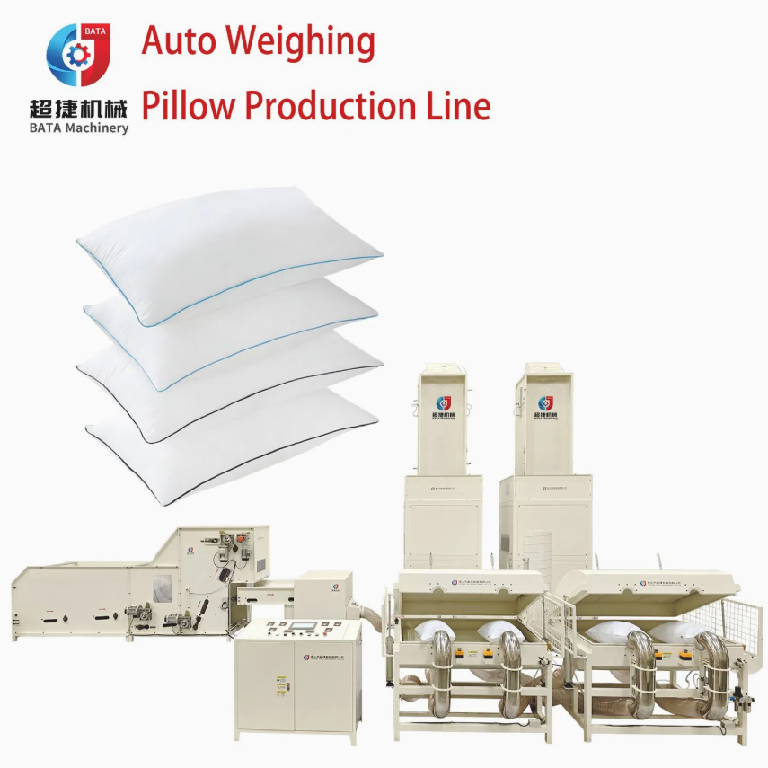 Polyester Fiber Opening Stuffing Cushion Production Line Automatic Pillow Filling Machine with Weighing