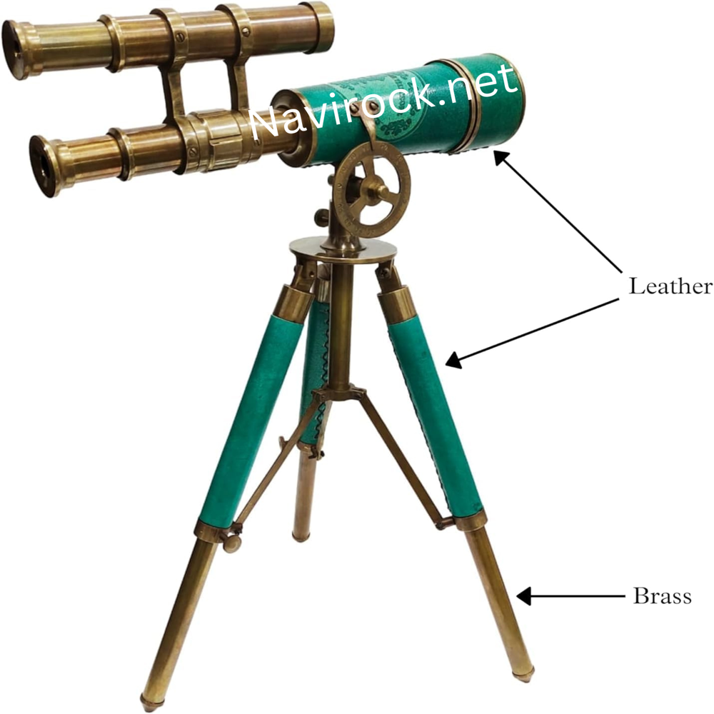 Vintage Style Brass Telescope with Tripod  15X Zoom Nautical Gift for Men, Antique Maritime History Love Decor forrs
