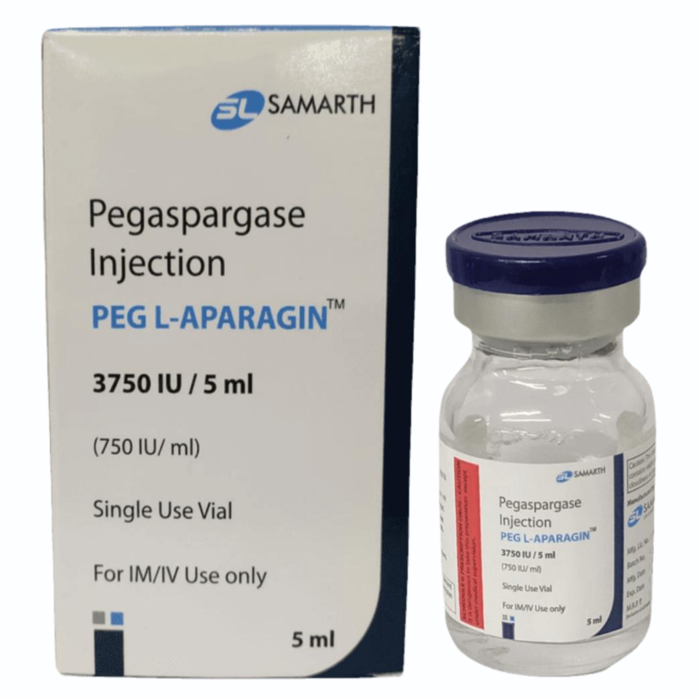 Peg L Asparaginase Pegaspargase 3750 IU Injection, Leukemia Treatment Medicine