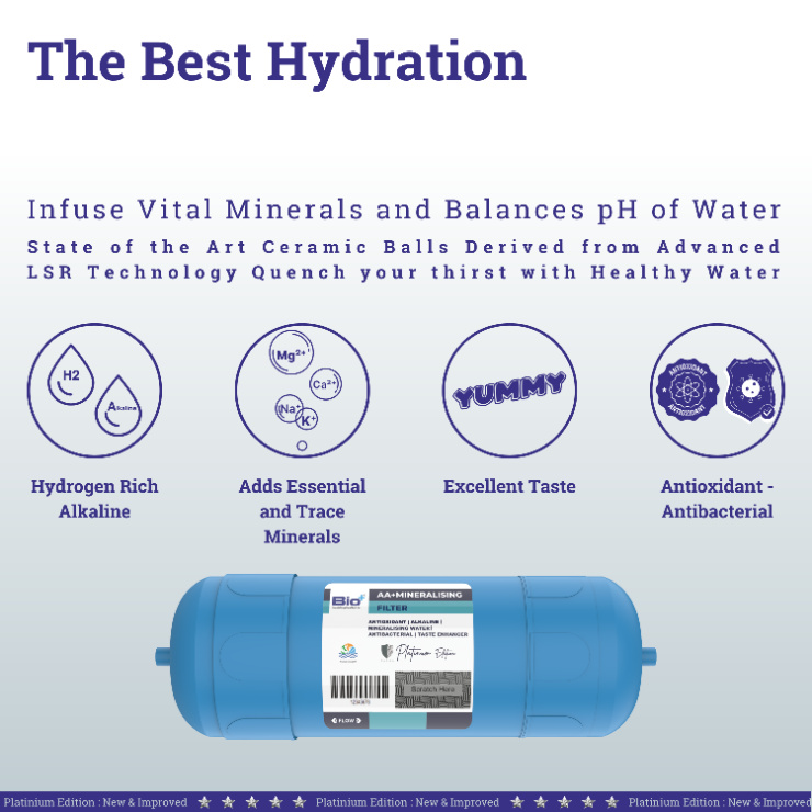 Bio+ AA+ Mineralising 5 INCH Filter(Blue)