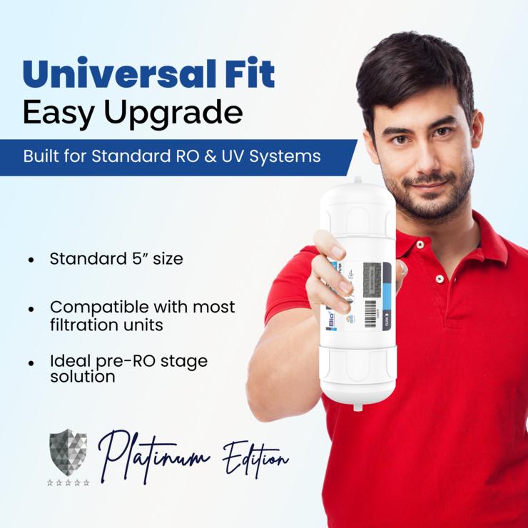Bio+ UF 5 INCH Filter (Semi Transparent)