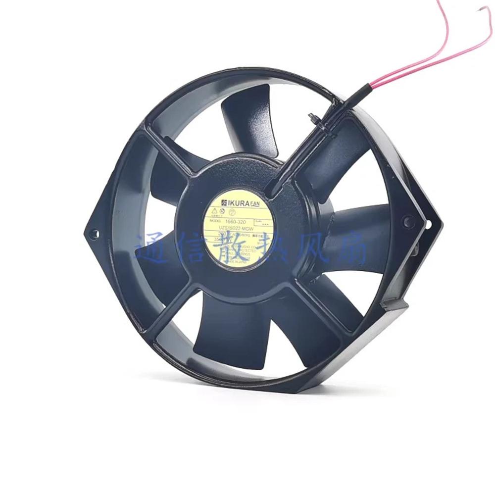 IKURA 1660-320 UZS15D22-MGW 220V AC 35/35W 17251mm Ball Bearing Industrial Axial Cooling Fan