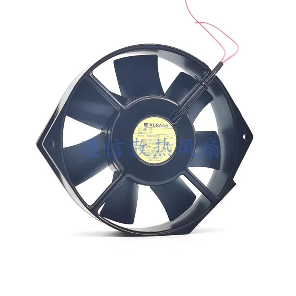 IKURA 1660-320 UZS15D22-MGW 220V AC 35/35W 17251mm Ball Bearing Industrial Axial Cooling Fan