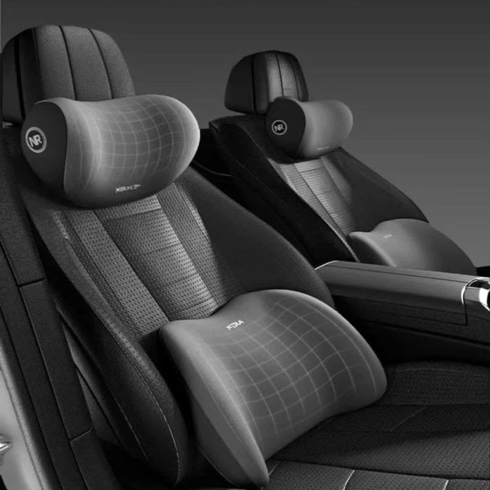 Car Back rest head rest combo