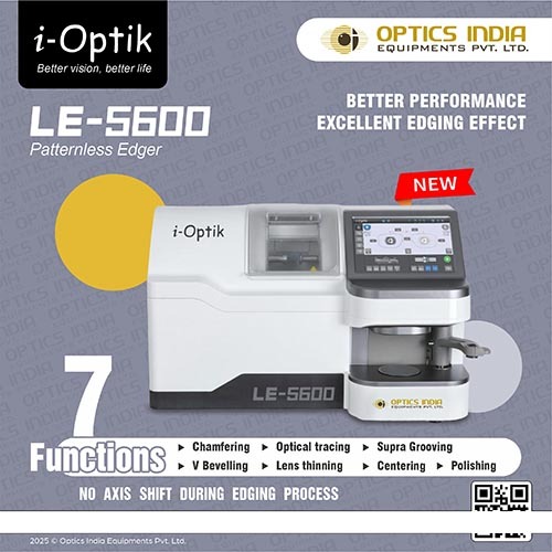 Frame fitting lens machine