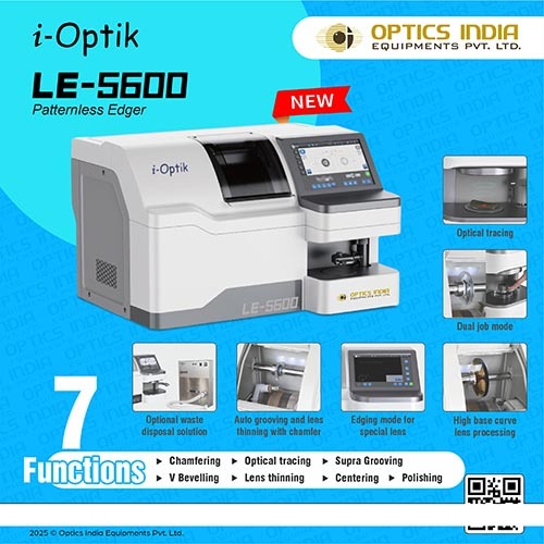 Optical lens edging machine