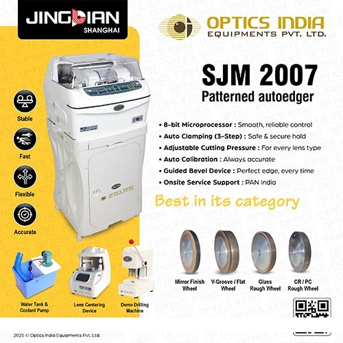 patterned auto edger for optical shop