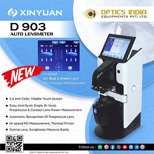 Digital lensmeter for opticians