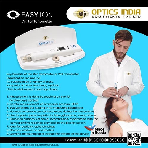 Transpalpebral tonometer