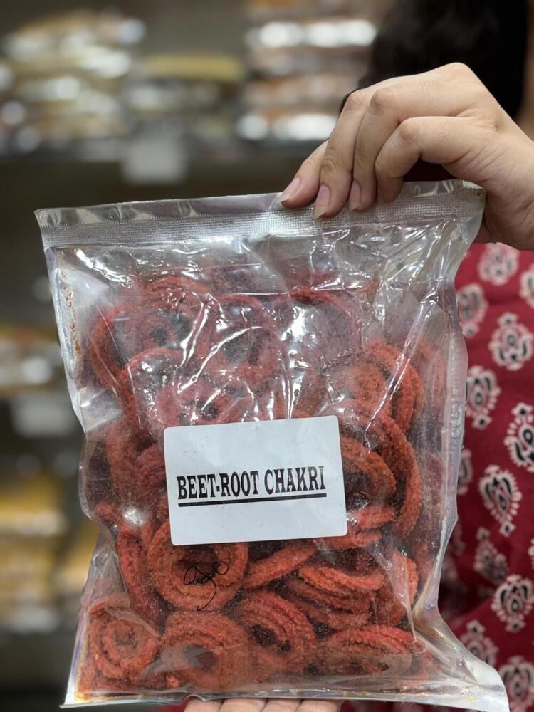 Beetroot Chakri Snacks Namkeen