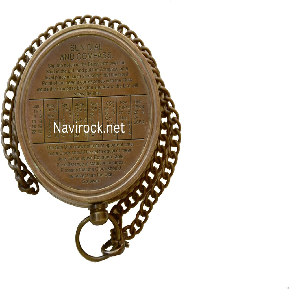 Vintage Dolland London 1885 Brass Round Compass Classic Marine Navigation Instrument & Royal Gift Item