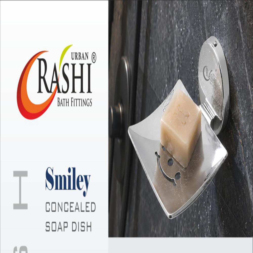 Smiley Concealed Soap Dish - Color: Silver