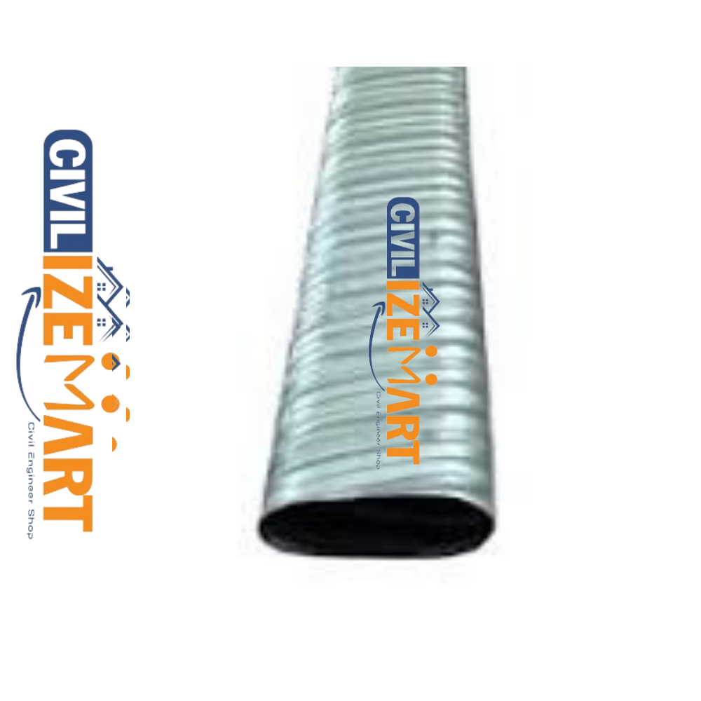 Gi Flat Corrugated Duct Pipe