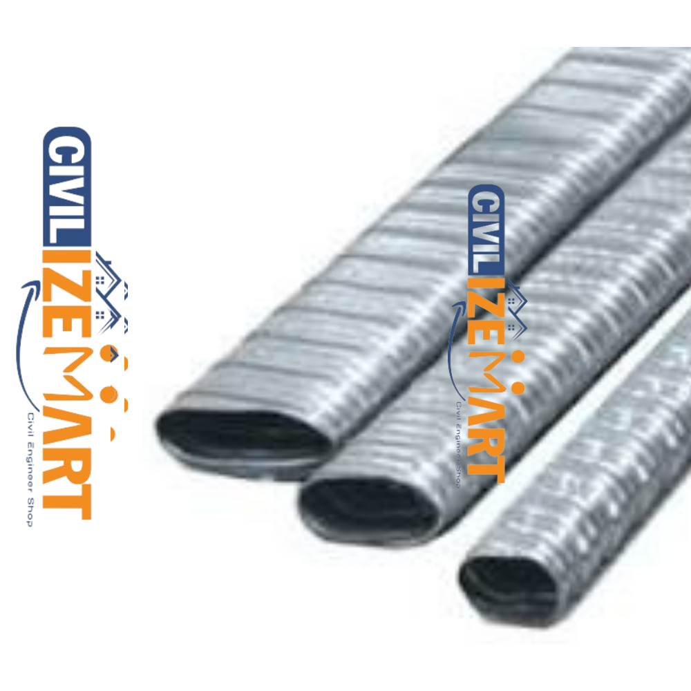Gi Flat Corrugated Duct Pipe