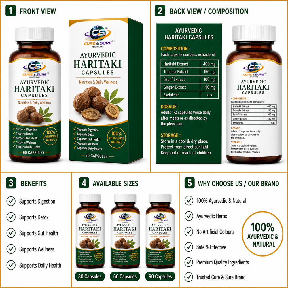 Ayurvedic Haritaki Capsules Third Party Manufacturing