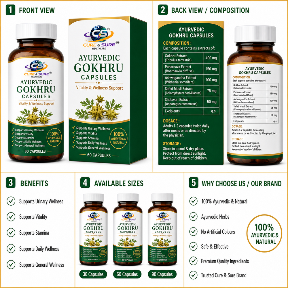 Ayurvedic Gokhru Capsules Third Party Manufacturing