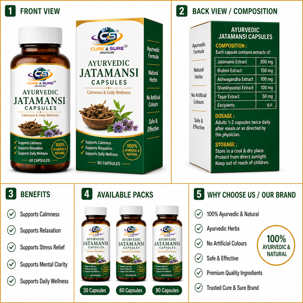 Ayurvedic Jatamansi Capsules Third Party Manufacturing