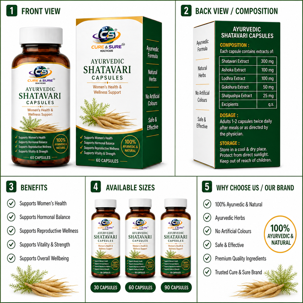 Ayurvedic Shatavari Capsules Third Party Manufacturing