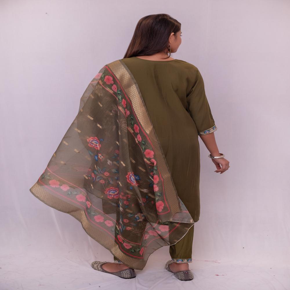 Roman Silk Kurta Pant Set