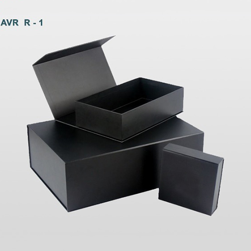 AVRR1 Black Magnetic Lock Rigid Packaging Box