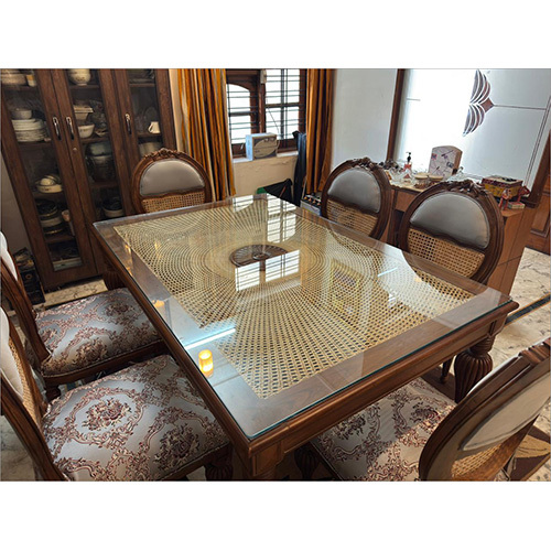 Natural Teak Finish Dining Set