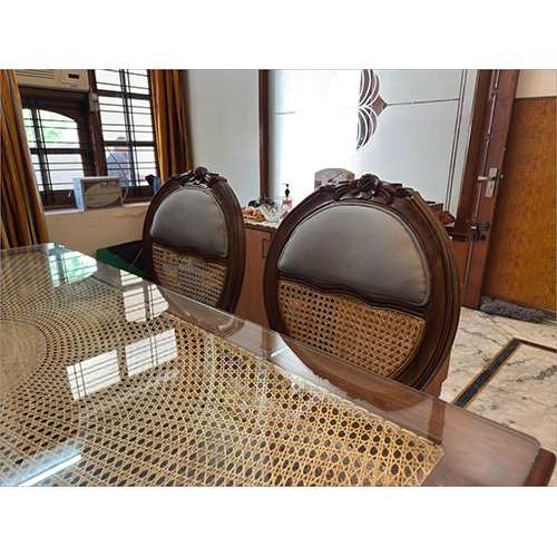Natural Teak Finish Dining Set