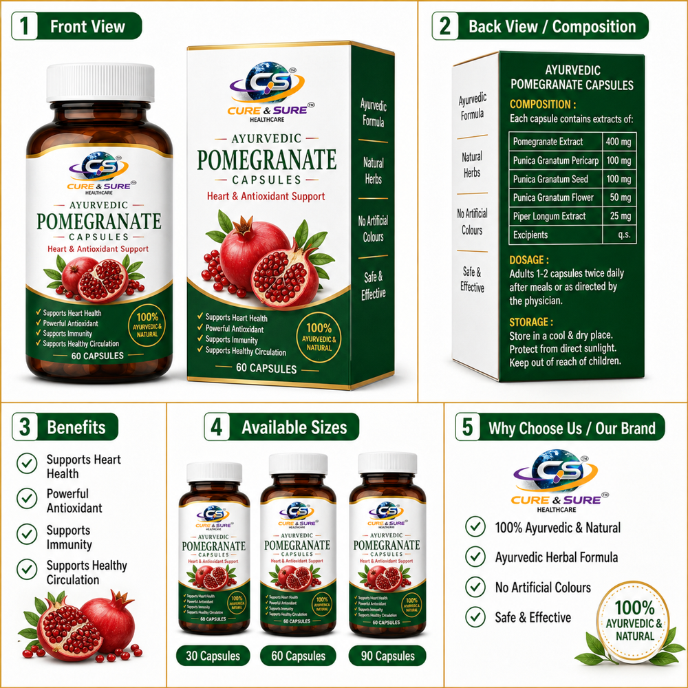 Ayurvedic Pomegranate Capsules Third Party Manufacturing