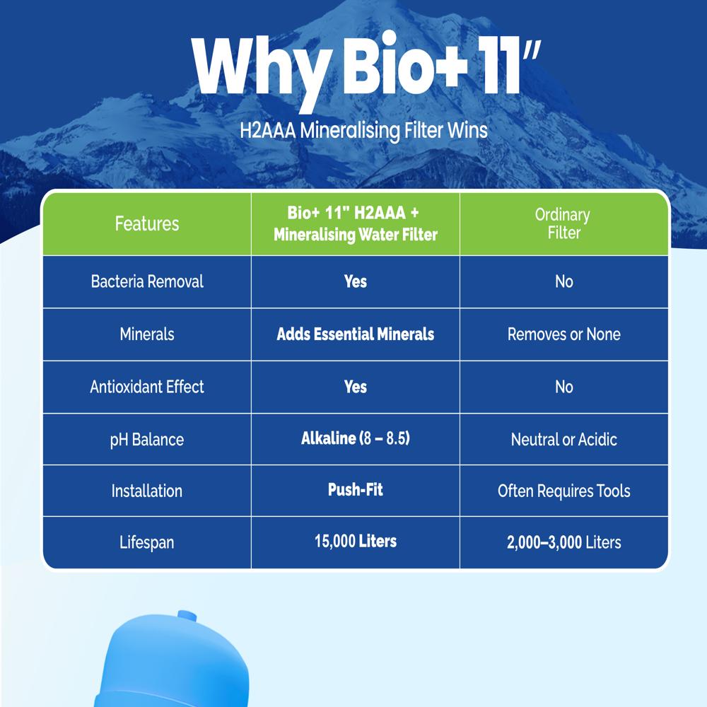 Bio+ H2AAA Filter Blue 11 INCH