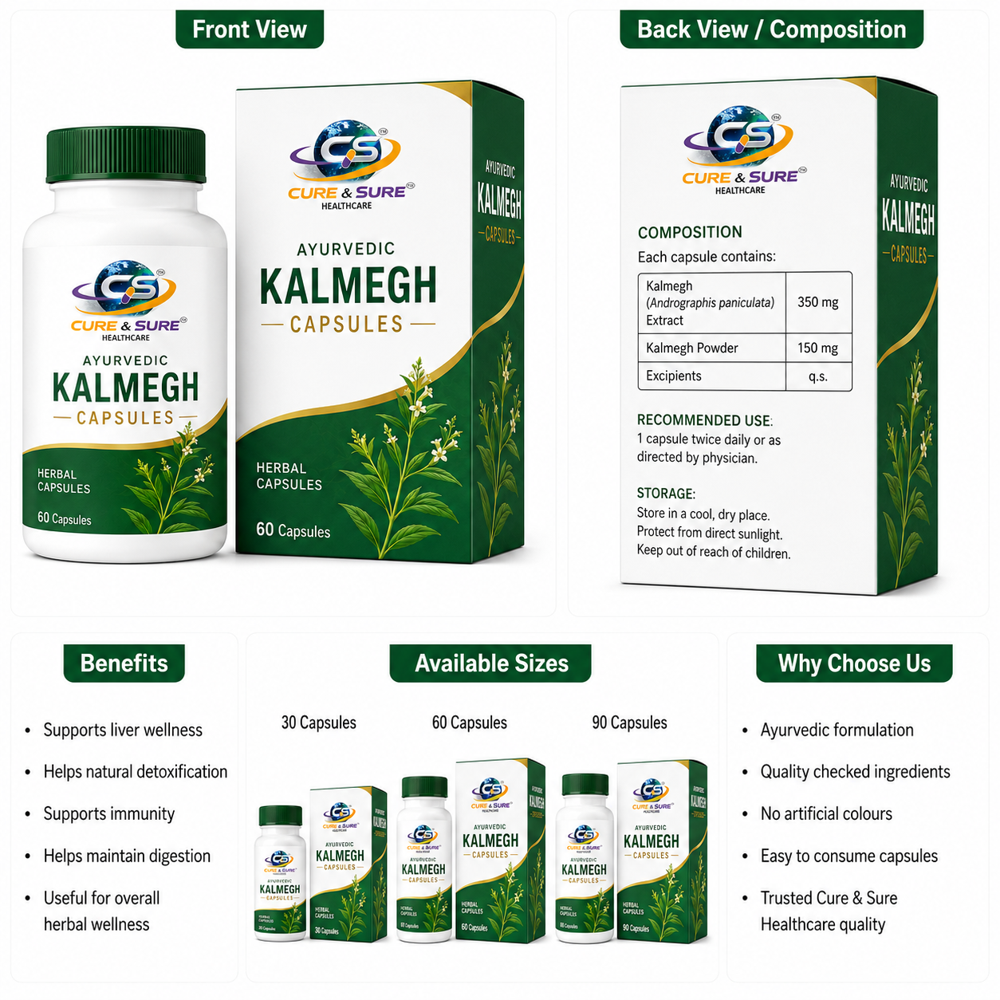 Ayurvedic kalmegh Capsules Third Party Manufacturing
