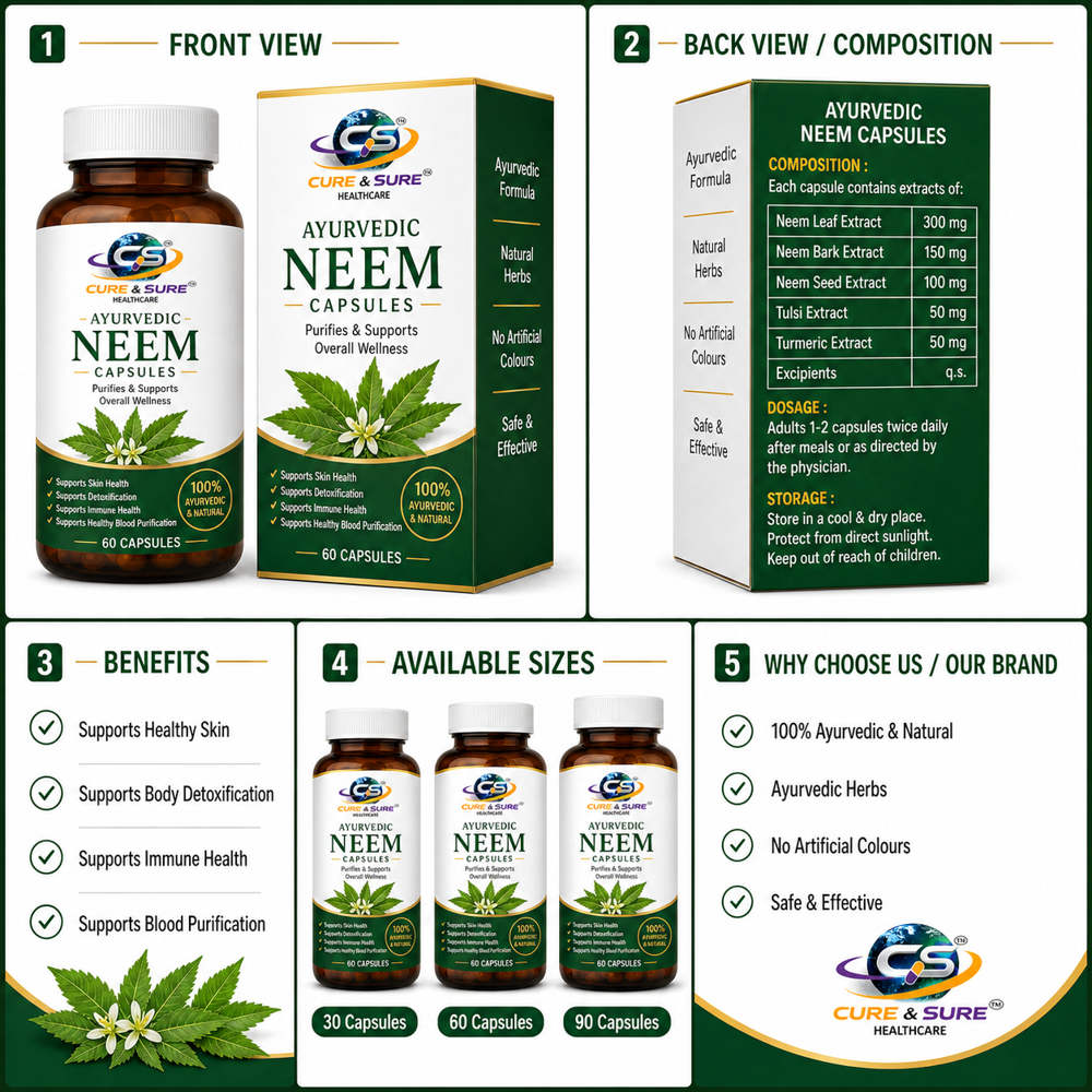 Ayurvedic Neem Capsules Third Party Manufacturing