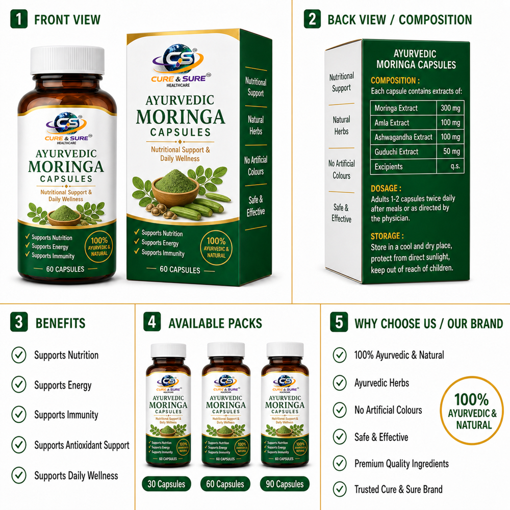 Ayurvedic Moringa Capsules Third Party Manufacturing
