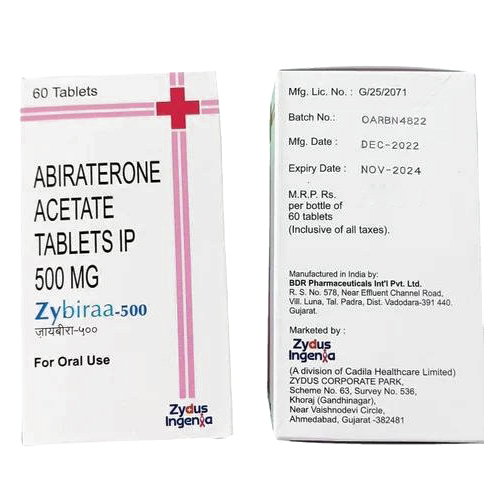500 mg Zybiraa Abiraterone Acetate Tablets