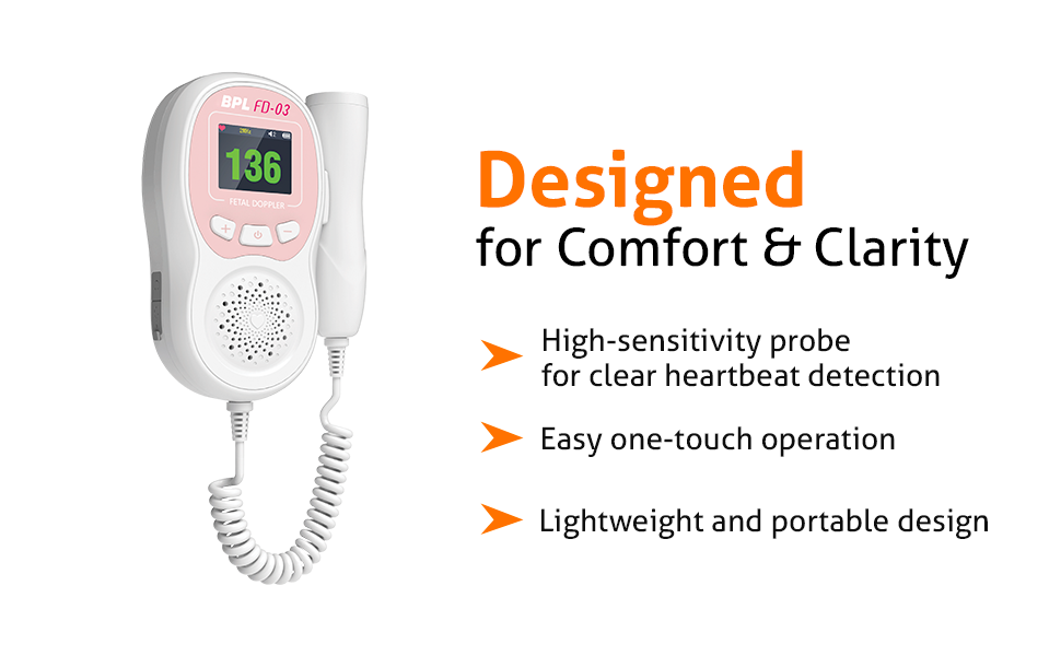 BPL Medical Technologies Foetal Doppler FD-03 with LCD Display