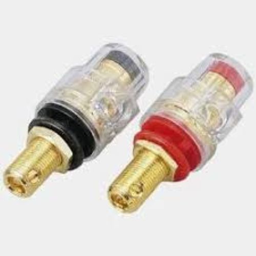 Spring clip Speaker Terminal Gold Plated , Current Rating: 5 A