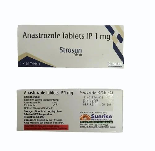 1 mg Strosun Anastrozole Tablets