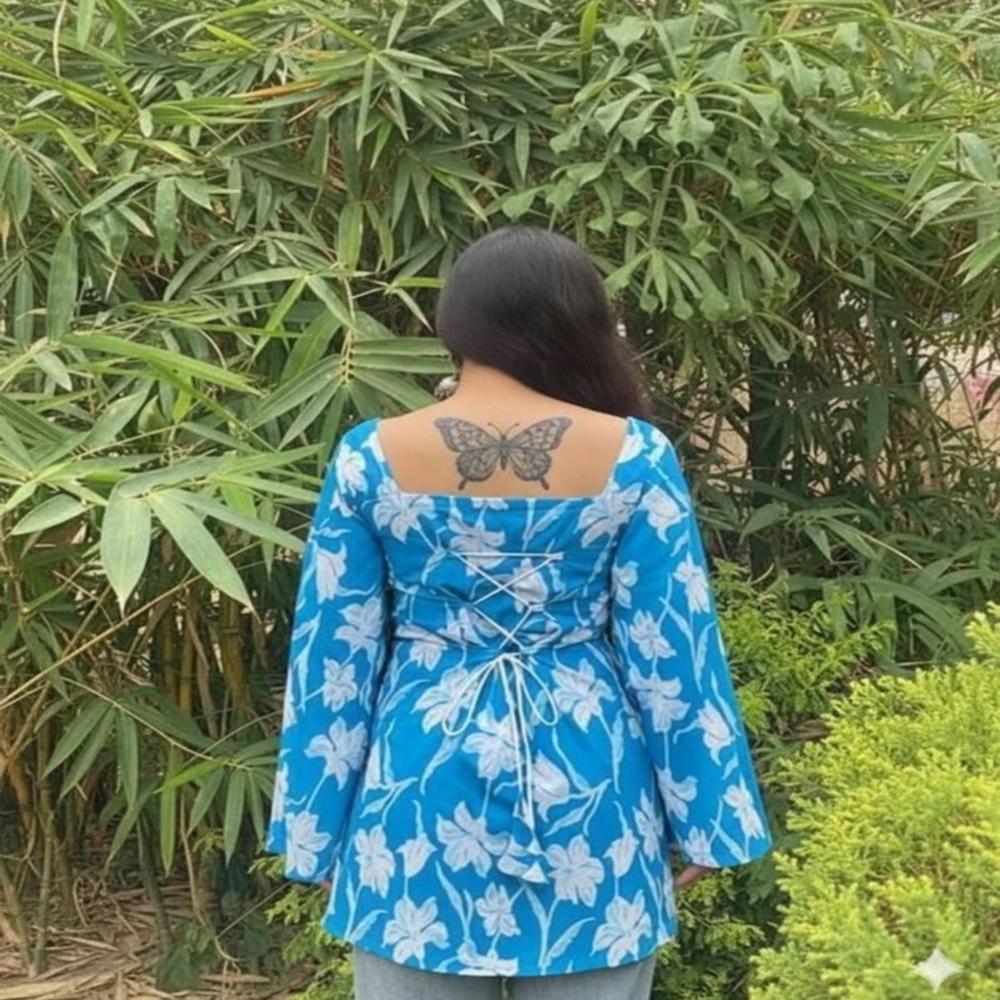 SAIYARA PRINTED WITH COMFARTEBLE SHORT KURTI GIRL AND WOMEN