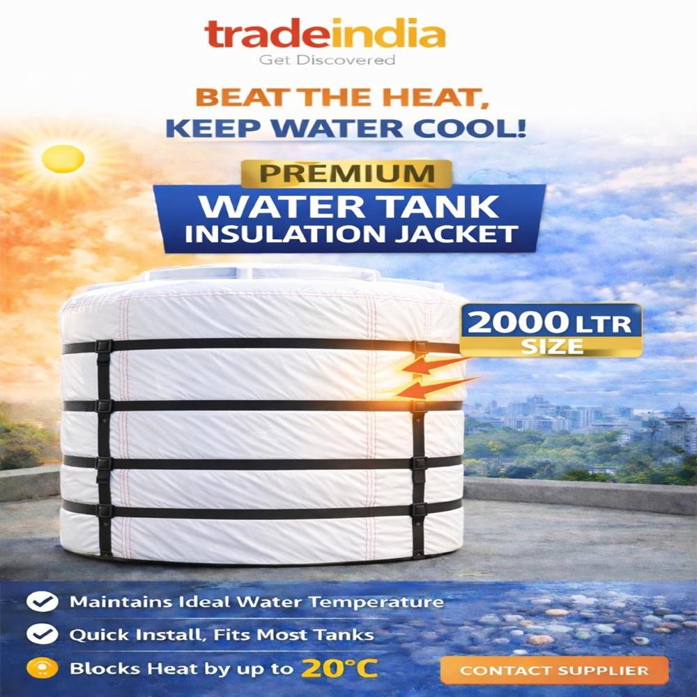 Premium Green Wrap Water Tank Insulation Cover 2000 LTR
