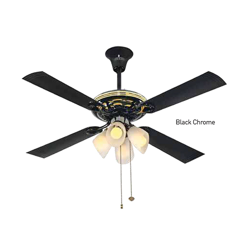 Black Chrome Ceiling Fan