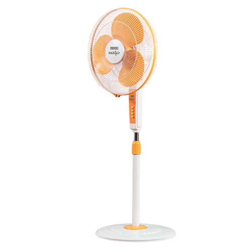 Maxx Air Orange White Pedestal Fan