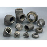 Carbon Steel Forged Fittings - 3-100mm, Black/silver, Socket/threaded/butt Weld, 170-197 Hb Hardness, Iso 9001:2015 Certified