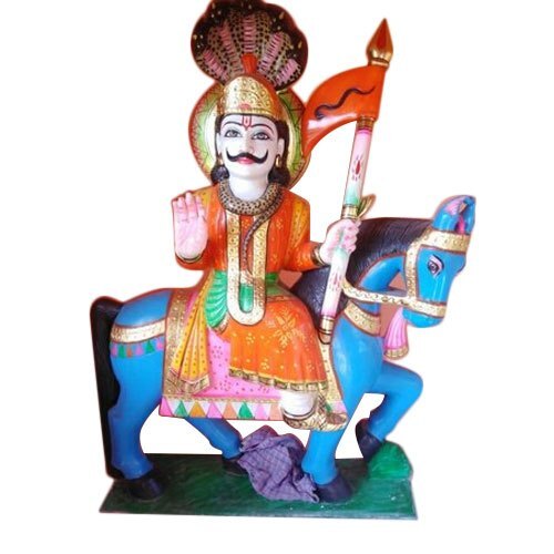Marble Jaharveer Gogaji Statue