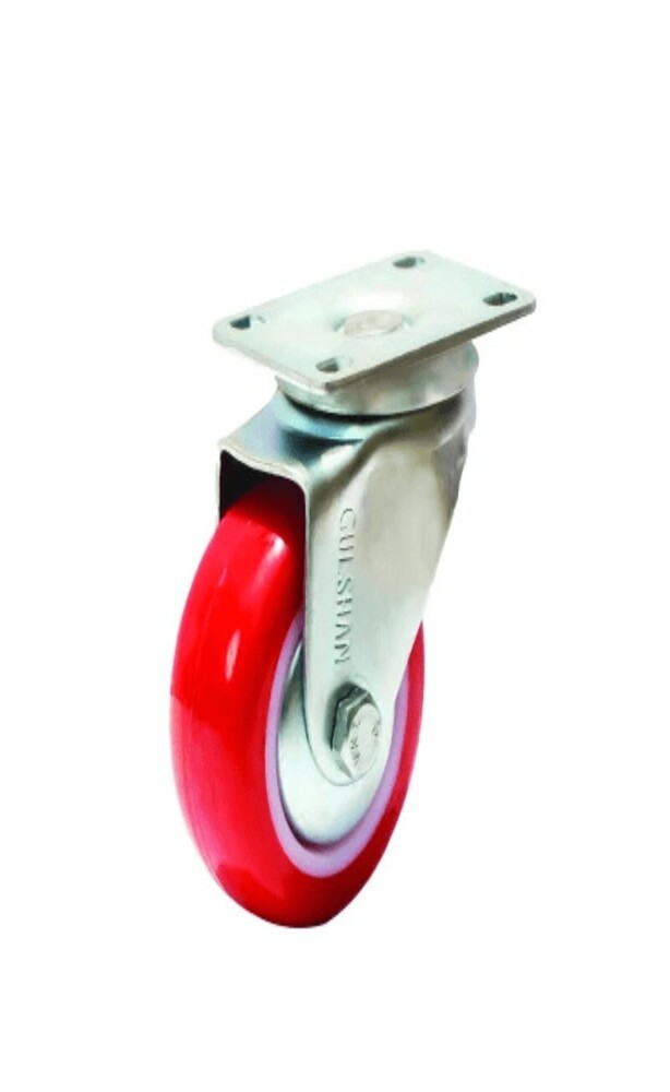 Polyurethane Wheel Caster - Hole Size: Precision Drilled