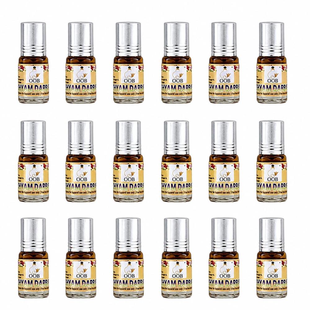 Oob Shyam Darbar Traditional Indian Attar Pack Of 18 Vials (2.5Ml Each) - Chemical Name: Oil