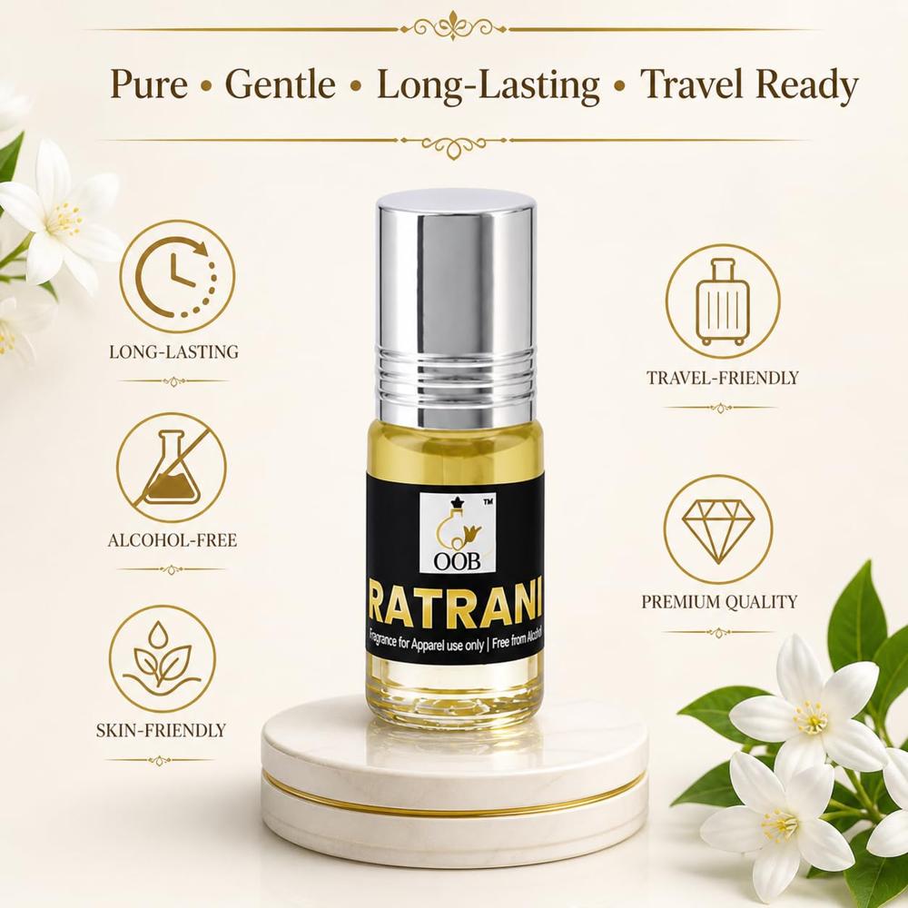 OOB Ratrani Attar Roll-On 2.5 ml X 18 pcs