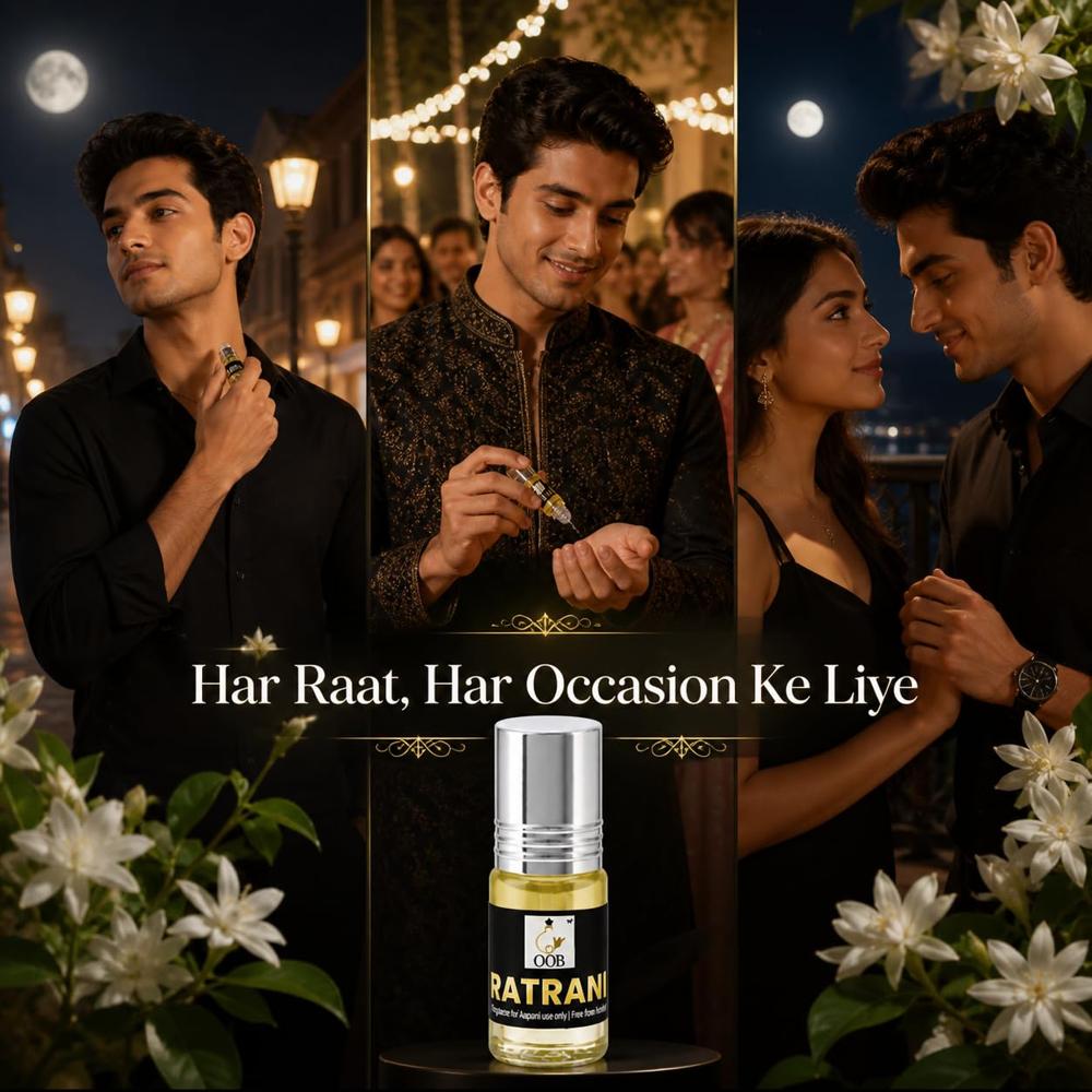 OOB Ratrani Attar Roll-On 2.5 ml X 18 pcs