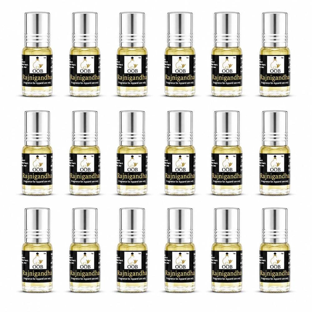 Oob Rajnigandha Attar Roll-On - Pack Of 18 Vials (2.5Ml Each) - Chemical Name: Oil