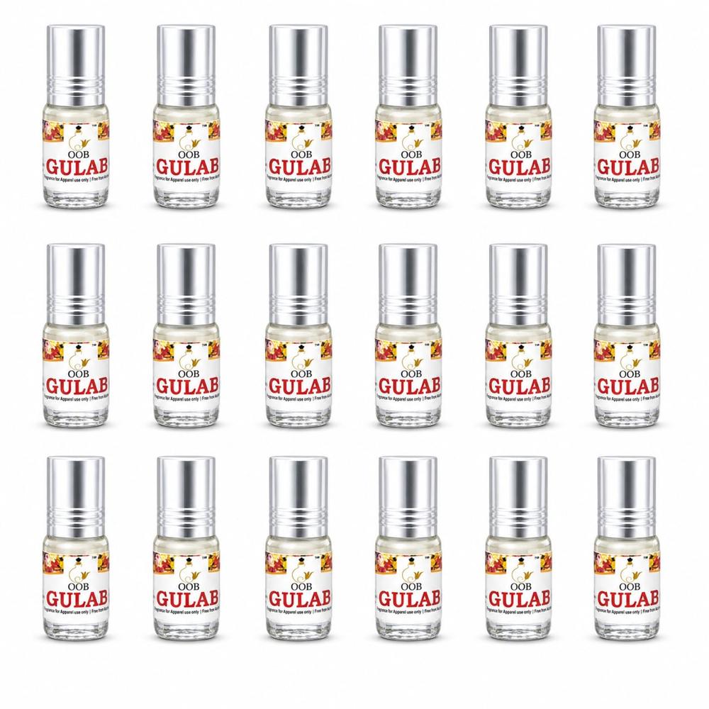 OOB Gulab Attar Pack of 18 Vials (2.5ml each)